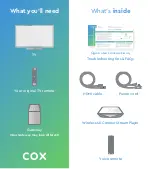 Preview for 1 page of COX Wireless 4K Contour Stream Player Quick Start Instructions