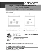 Preview for 1 page of Coyote C1DBLP Use & Care Manual