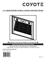 Coyote C1LINER Series Installation Instructions Manual preview