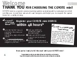 Предварительный просмотр 4 страницы Coyote Coyote Mini Quick Start Manual