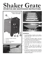 Cozeburn Shaker Grate Series Operation And Maintenance Instructions preview