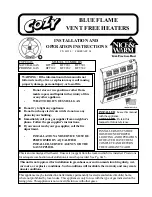 Preview for 1 page of COZY BFT101 and Installation And Operation Instructions Manual