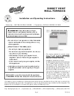 Preview for 1 page of COZY CDV155D Installation And Operating Instructions Manual