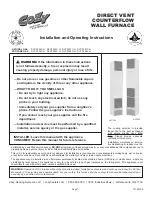 Preview for 2 page of COZY DVCF403C-H Installation And Operating Instructions Manual