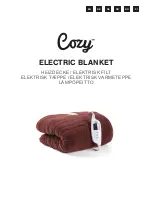 Предварительный просмотр 1 страницы COZY ELECTRIC BLANKET User Manual