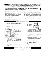 Preview for 10 page of COZY VC201A-H and Installation And Operating Instructions Manual