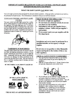 Preview for 16 page of COZY W251E Installation And Operating Instructions Manual