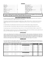 Preview for 2 page of COZY W255F and Installation And Operating Instructions Manual