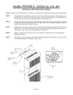 Preview for 16 page of COZY W255F and Installation And Operating Instructions Manual