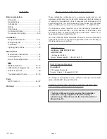 Preview for 3 page of COZY W255G Installation And Operating Instructions Manual