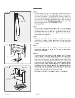 Preview for 13 page of COZY W255G Installation And Operating Instructions Manual