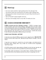 Preview for 19 page of Cozzia CZ-420 Instruction Manual