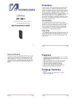 Предварительный просмотр 1 страницы CP TECHNOLOGIES IFP-0501 Quick Installation Manual