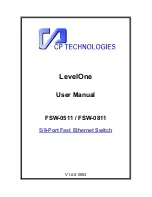 CP TECHNOLOGIES LevelOne FSW-0511 User Manual предпросмотр