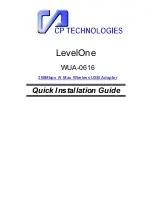 CP TECHNOLOGIES LevelOne WUA-0616 Quick Installation Manual preview