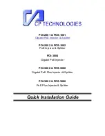 CP TECHNOLOGIES POS-1001 Quick Installation Manual preview