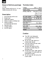 Preview for 4 page of CP 42.560.12 Operating Instructions Manual