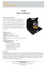 Preview for 12 page of CP CP-D4 Manual