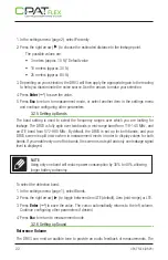 Preview for 22 page of CPAT FLEX DRV3 User Manual