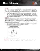 Preview for 8 page of CPG 351FFOP40L User Manual