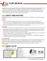 Preview for 2 page of CPG 351S24 Series User Manual