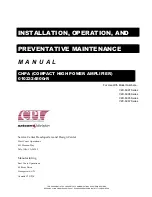 Preview for 1 page of CPI 0102324500rR Manual