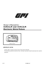 Предварительный просмотр 1 страницы CPI 01N31LM Owner'S Manual