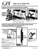 Preview for 3 page of CPI ACM-125 Installation