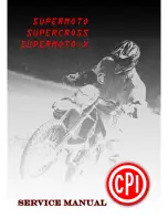 CPI SuperCross Series Service Manual предпросмотр