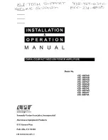 Предварительный просмотр 1 страницы CPI VZC-6967AB Installation & Operation Manual