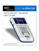 Предварительный просмотр 1 страницы CPO Science DataCollector User Manual