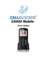 CPR Callblocker CS600 User Manual preview