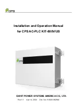 CPS AC-PLC KIT-800V/US Installation And Operation Manual preview