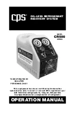 Preview for 1 page of CPS CR500 Series Operation Manual