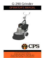 Preview for 1 page of CPS g-290 Operator'S Manual