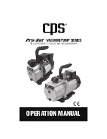 CPS Pro-Set VP10D Operation Manual предпросмотр