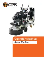 Предварительный просмотр 1 страницы CPS Rover VacPac Operator'S Manual