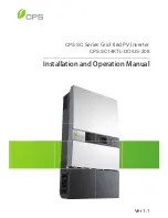 CPS SC14KTL-DO/US-208 Installation And Operation Manual предпросмотр