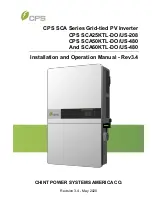 CPS SCA Series Installation And Operation Manual предпросмотр