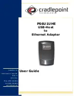 Cradlepoint USB-Host to Ethernet Adapter PS6U1UHE User Manual preview
