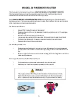 Preview for 5 page of Crafco MODEL 30 PAVEMENT ROUTER Parts Manual