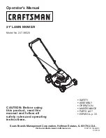 Crafstman 10t802 Operator'S Manual предпросмотр