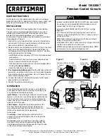 Предварительный просмотр 1 страницы Crafstman 139.53687 User Instructions