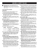 Предварительный просмотр 3 страницы Crafstman 315.270830 Operator'S Manual