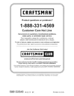 Preview for 52 page of Crafstman 917.370929 Owner'S Manual