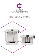 CraftBot FLOW GENERATION IDEX User Manual preview