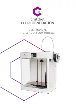 CraftBot FLOW WIDE XL User Manual preview