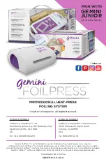 Предварительный просмотр 32 страницы Crafter's Companion Gemini Foilpress User Manual