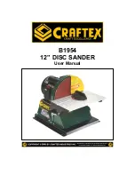 Craftex B1954 User Manual preview