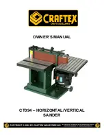 Craftex CT094 Owner'S Manual preview